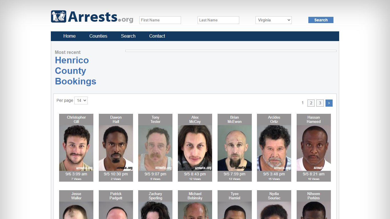 Henrico County Arrests and Inmate Search